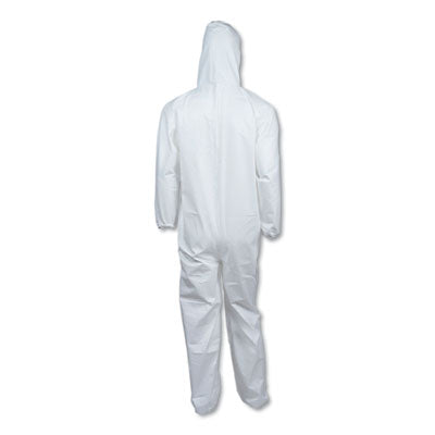 KleenGuard™ A40 Elastic-Cuff and Ankles Hooded Coveralls, 2X-Large, White, 25/Carton OrdermeInc OrdermeInc