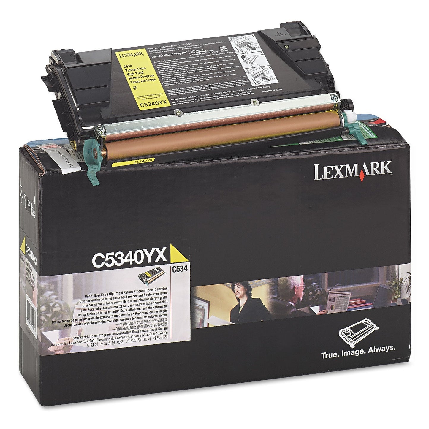 C5340YX Return Program High-Yield Toner, 7,000 Page-Yield, Yellow