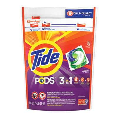 Tide® Pods, Laundry Detergent, Spring Meadow, 35/Pack, 4 Packs/Carton OrdermeInc OrdermeInc