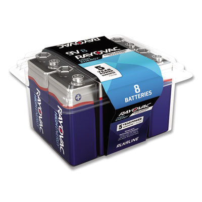 Rayovac® High Energy Premium Alkaline 9V Batteries, 8/Pack OrdermeInc OrdermeInc