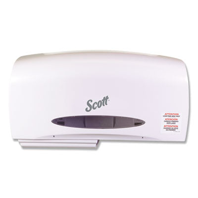 Scott® Essential Coreless Twin Jumbo Roll Tissue Dispenser, 20 x 6 x 11, White - OrdermeInc