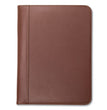 SAMSILL CORPORATION Contrast Stitch Leather Padfolio, 8 1/2 x 11, Leather, Tan