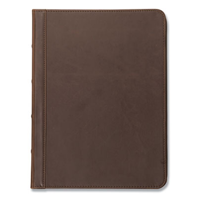 Samsill® Vintage Hardback Zipper Portfolio, Vinyl, Dark Brown, 11 x 8.5 OrdermeInc OrdermeInc