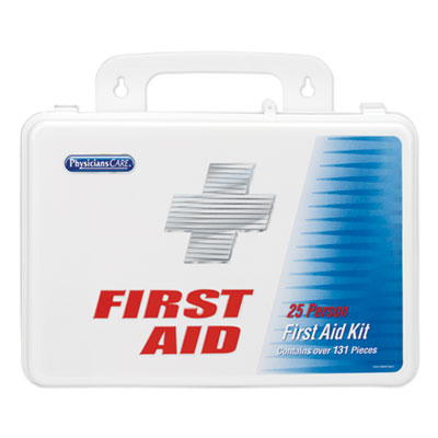 Office First Aid Kit, for Up to 25 People, 131 Pieces, Plastic Case OrdermeInc OrdermeInc