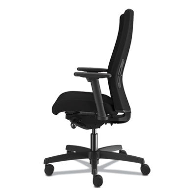 Ignition 2.0 Upholstered Mid-Back Task Chair With Lumbar, Supports Up to 300 lb, 17" to 22" Seat Height, Black OrdermeInc OrdermeInc