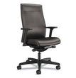 Ignition 2.0 Upholstered Mid-Back Task Chair With Lumbar, Supports 300 lb, 17" to 22" Seat, Black Vinyl Seat/Back, Black Base OrdermeInc OrdermeInc