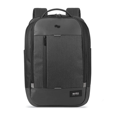 Magnitude Backpack, Fits Devices Up to 17.3", Polyester, 12.5 x 6 x 18.5, Black Herringbone OrdermeInc OrdermeInc