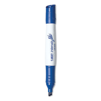 BIC CORP. Intensity Low Odor Chisel Tip Dry Erase Marker, Broad Chisel Tip, Blue, Dozen - OrdermeInc