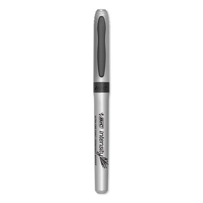 BIC CORP. Intensity Ultra Fine Tip Permanent Marker, Ultra-Fine Needle Tip, Tuxedo Black, Dozen