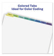 Print and Apply Index Maker Clear Label Dividers, 8-Tab, Color Tabs, 11 x 8.5, White, Contemporary Color Tabs, 5 Sets OrdermeInc OrdermeInc