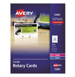 Large Rotary Cards, Laser/Inkjet, 3 x 5, White, 3 Cards/Sheet, 150 Cards/Box OrdermeInc OrdermeInc