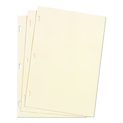 Looseleaf Minute Book Ledger Sheets, 11 x 8.5, Ivory, Loose Sheet, 100/Box OrdermeInc OrdermeInc