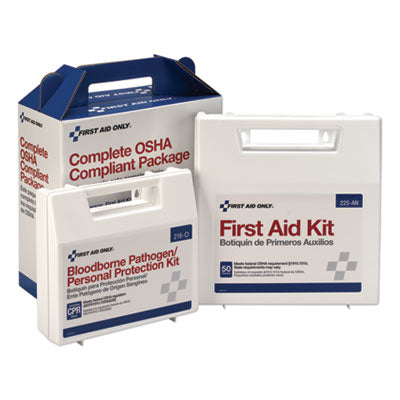 First Aid Kit for 50 People, 229 Pieces, ANSI/OSHA Compliant, Plastic Case OrdermeInc OrdermeInc