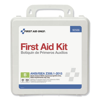 Bulk ANSI 2015 Compliant Class B Type III First Aid Kit for 50 People, 199 Pieces, Plastic Case OrdermeInc OrdermeInc