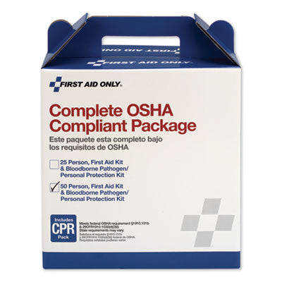 First Aid Kit for 50 People, 229 Pieces, ANSI/OSHA Compliant, Plastic Case OrdermeInc OrdermeInc