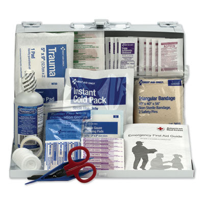First Aid Kit for 25 People, 104 Pieces, OSHA Compliant, Metal Case OrdermeInc OrdermeInc