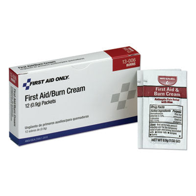 First Aid Kit Refill Burn Cream Packets, 0.1 g Packet, 12/Box OrdermeInc OrdermeInc