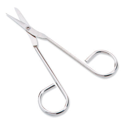 First Aid Only™ Scissors, Pointed Tip, 4.5" Long, Nickel Straight Handle - OrdermeInc