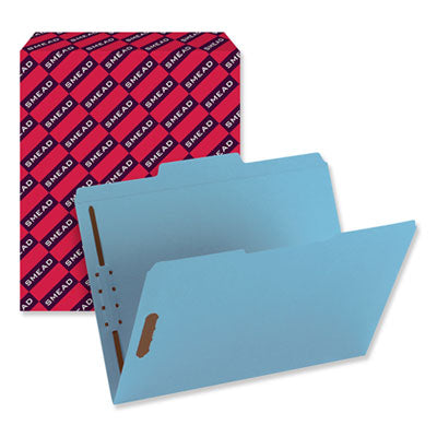 Top Tab Colored Fastener Folders, 0.75" Expansion, 2 Fasteners, Letter Size, Blue Exterior, 50/Box OrdermeInc OrdermeInc