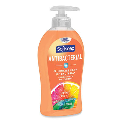 COLGATE PALMOLIVE, IPD. Antibacterial Hand Soap, Crisp Clean, 11.25 oz Pump Bottle, 6/Carton - OrdermeInc