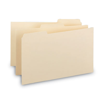 SMEAD MANUFACTURING CO. Manila Card Guides, 1/3-Cut Top Tab, Blank, 3 x 5, Manila, 100/Box - OrdermeInc