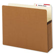 Redrope Drop Front File Pockets with 2/5-Cut Guide Height Tabs, 3.5" Expansion, Letter Size, Redrope, 25/Box OrdermeInc OrdermeInc