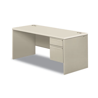 38000 Series Right Pedestal Desk, 66" x 30" x 30", Light Gray/Silver OrdermeInc OrdermeInc
