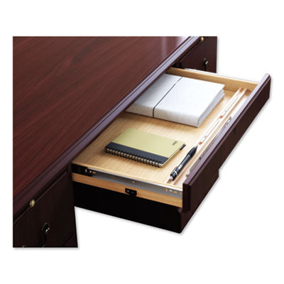 94000 Series Double Pedestal Desk, 72" x 36" x 29.5", Mahogany OrdermeInc OrdermeInc