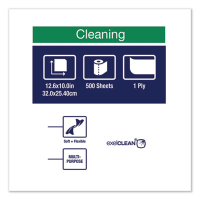 Cleaning Cloth, 12.6 x 10, White, 500 Wipes/Carton OrdermeInc OrdermeInc
