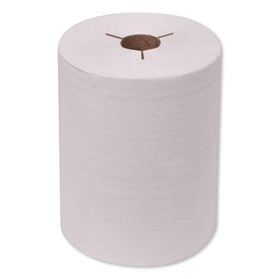 Universal Hand Towel Roll, Notched, 1-Ply, 8" x 425 ft, Natural White, 12 Rolls/Carton OrdermeInc OrdermeInc