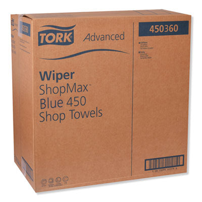 Tork® Advanced ShopMax Wiper 450, 11 x 9.4, Blue, 60/Roll, 30 Rolls/Carton - OrdermeInc