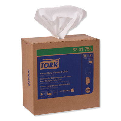 Heavy-Duty Cleaning Cloth, 8.46 x 16.13, White, 80/Box, 5 Boxes/Carton OrdermeInc OrdermeInc