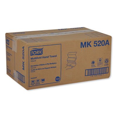 Tork® Multifold Hand Towel, 1-Ply, 9.13 x 9.5, Natural, 250/Pack, 16 Packs/Carton OrdermeInc OrdermeInc