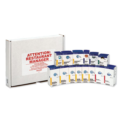 SmartCompliance Restaurant First Aid Cabinet Refill, 214 Pieces OrdermeInc OrdermeInc