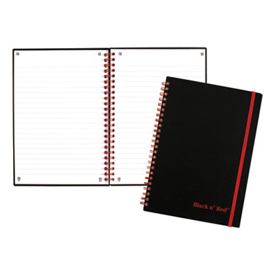 MEAD PRODUCTS Hardcover Casebound Notebooks, SCRIBZEE Compatible, 1-Subject, Wide/Legal Rule, Black Cover, (96) 11.75 x 8.25 Sheets - OrdermeInc