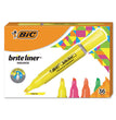 BIC CORP. Brite Liner Tank-Style Highlighter Value Pack, Assorted Ink Colors, Chisel Tip, Assorted Barrel Colors, 36/Pack