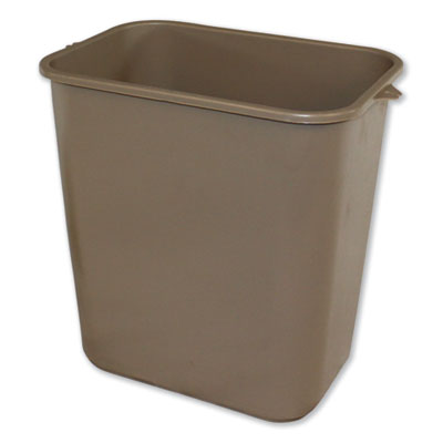 Soft-Sided Wastebasket, 28 qt, Polyethylene, Beige OrdermeInc OrdermeInc