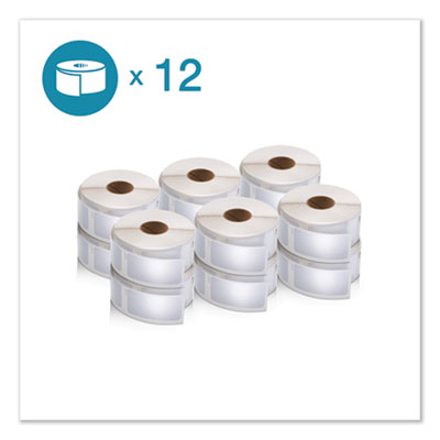 LW Multipurpose Labels, 1" x 2.13", White, 500 Labels/Roll, 12 Rolls/Pack OrdermeInc OrdermeInc