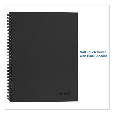 MEAD PRODUCTS Wirebound Guided Action Planner Notebook, 1-Subject, Project-Management Format, Dark Gray Cover, (80) 9.5 x 7.5 Sheets - OrdermeInc