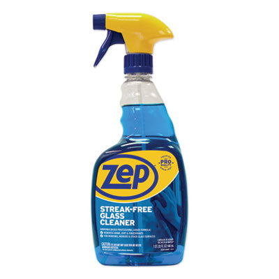 Zep Commercial® Streak-Free Glass Cleaner, Pleasant Scent, 32 oz Spray Bottle - OrdermeInc