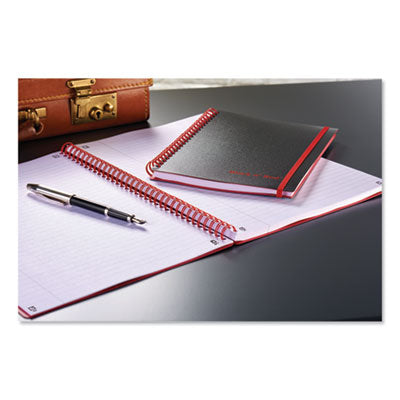 MEAD PRODUCTS Flexible Cover Twinwire Notebooks, SCRIBZEE Compatible, 1-Subject, Wide/Legal Rule, Black Cover, (70) 11.75 x 8.25 Sheets - OrdermeInc