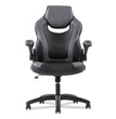 9-One-One High-Back Racing Style Chair with Flip-Up Arms, Supports Up to 225 lb, Black Seat, Gray Back, Black Base OrdermeInc OrdermeInc