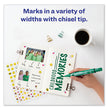 MARKS A LOT Large Desk-Style Permanent Marker, Broad Chisel Tip, Green, Dozen (8885) OrdermeInc OrdermeInc