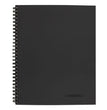 Cambridge® Wirebound Business Notebook, 1-Subject, Wide/Legal Rule, Black Linen Cover, (80) 11 x 8.5 Sheets - OrdermeInc