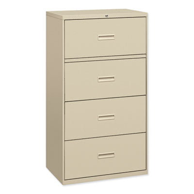 400 Series Lateral File, 4 Legal/Letter-Size File Drawers, Putty, 36" x 18" x 52.5" OrdermeInc OrdermeInc
