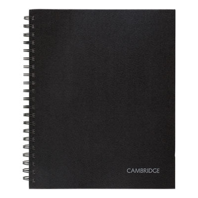 MEAD PRODUCTS Hardbound Notebook with Pocket, 1-Subject, Wide/Legal Rule, Black Cover, (96) 11 x 8.5 Sheets - OrdermeInc