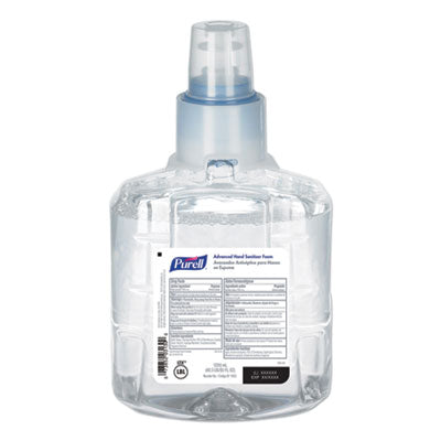 Advanced Hand Sanitizer Foam, For LTX-12 Dispensers, 1,200 mL Refill, Fragrance-Free, 2/Carton OrdermeInc OrdermeInc