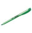 BIC CORP. Brite Liner Highlighter, Fluorescent Green Ink, Chisel Tip, Green/Black Barrel, Dozen