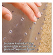 EverLife Light Use Chair Mat for Flat to Low Pile Carpet, Rectangular, 46 x 60, Clear OrdermeInc OrdermeInc