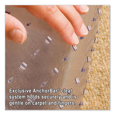 EverLife Moderate Use Chair Mat for Low Pile Carpet, Rectangular, 46 x 60, Clear OrdermeInc OrdermeInc